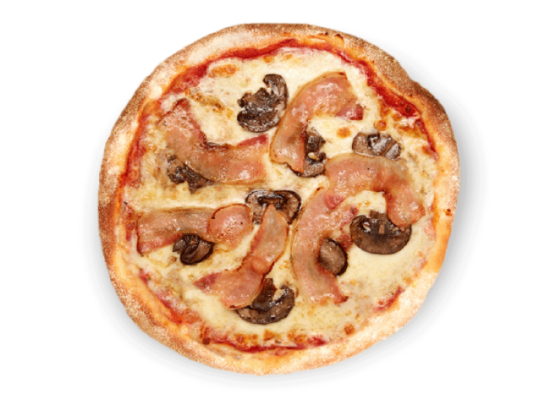 Pizzas FINA redonda bacon-champiñon Portobello345g