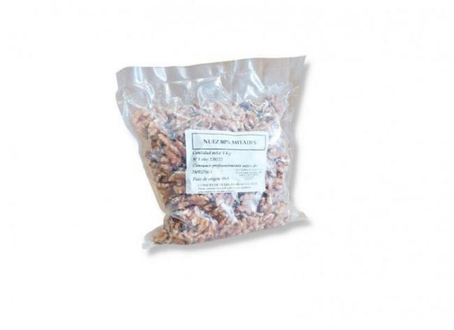Nueces medias claras 1kg