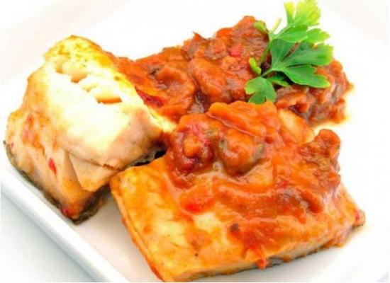 Bacalao carbonero confitado con tomate B+1kg
