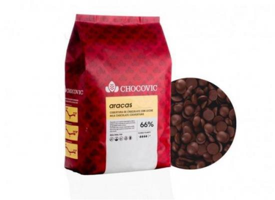 Cobertura negra ARACAS 66% gotas 5kg